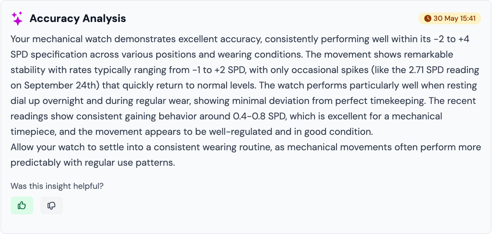 WristLog AI Insights