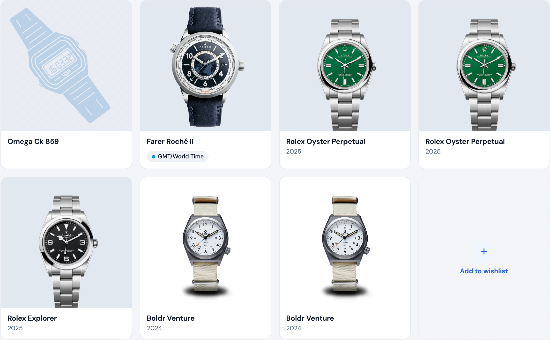 WristLog Wishlist